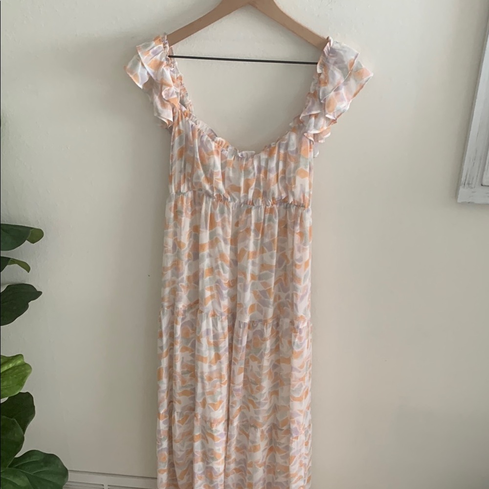 Lush Abstract Long Dress.